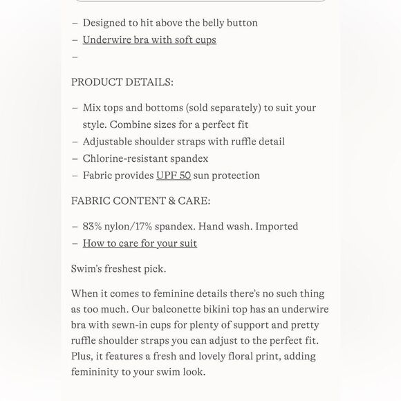 Land's End Plus Size Balconnette bikini wire black egret polkadot ruffle 14 DD - Picture 5 of 6